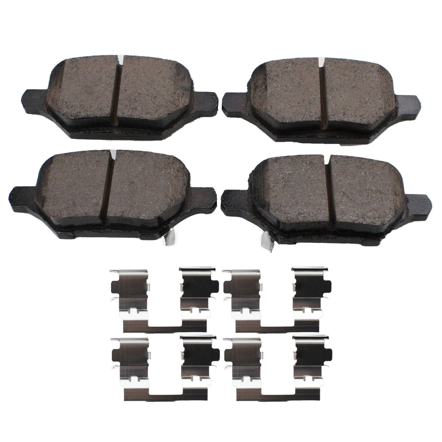 Set of 4 Akebono ProACT Rear Ceramic Brake Pads for Buick Encore, Chevrolet Trax (2018–2022)