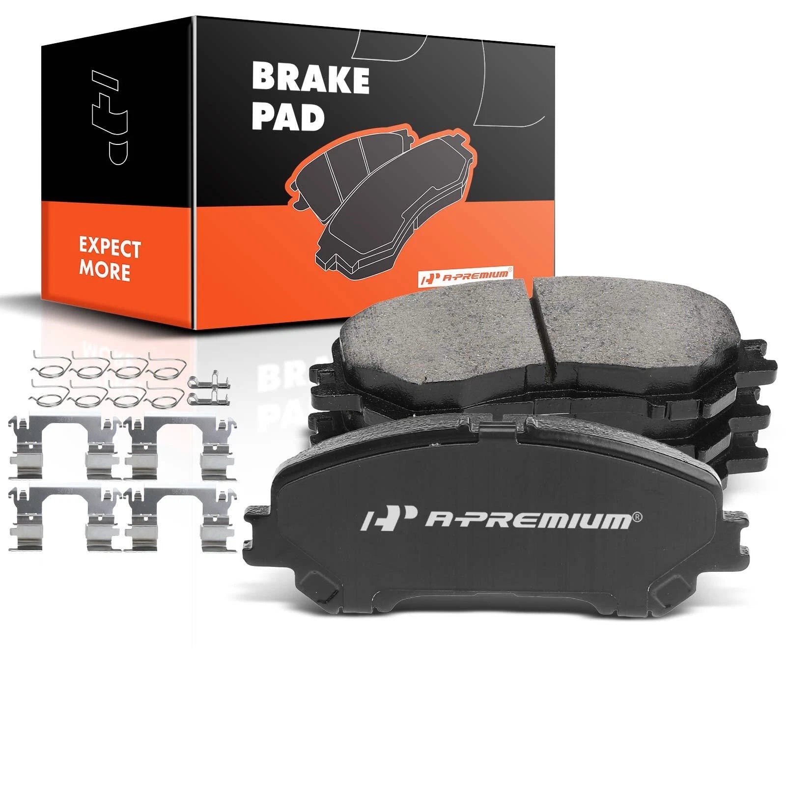 Set of 4 Front Ceramic Brake Pads for Nissan Rogue (2014–2020) Rogue Sport (2017–2021)