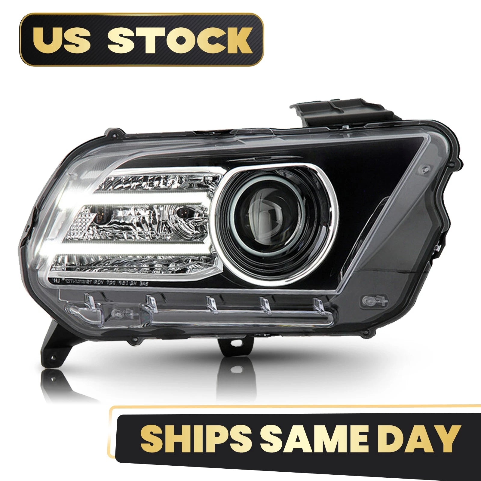 HID Xenon Projector Headlight for Ford Mustang (2013–2014) Right Side