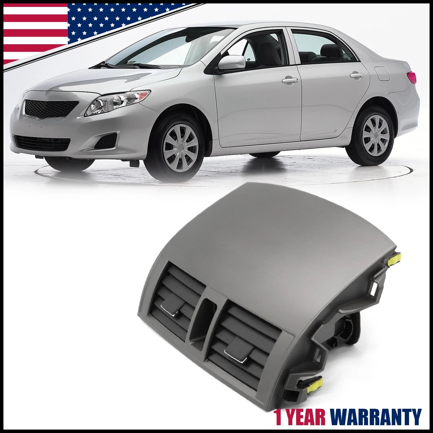 Center Dash A/C Outlet Air Vent Panel for Toyota Corolla (2009–2013)