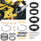 Front Fork Dust Oil Seal Kit for Suzuki V-Strom 650 DL650 (2004–2011)