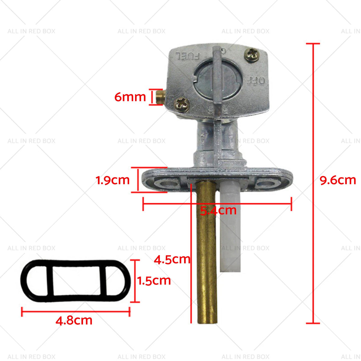 Fuel Valve Petcock 5/16 for Kawasaki VN1500 KL650 KLR650 EN500 KLR250 (1996–2005)