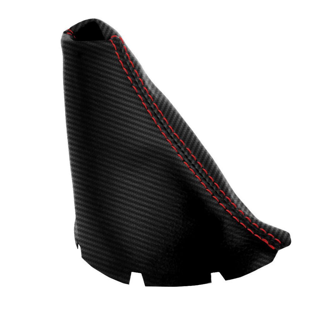 Automatic Shift Boot for Chevrolet Malibu (2008–2012) Red Stitch Carbon
