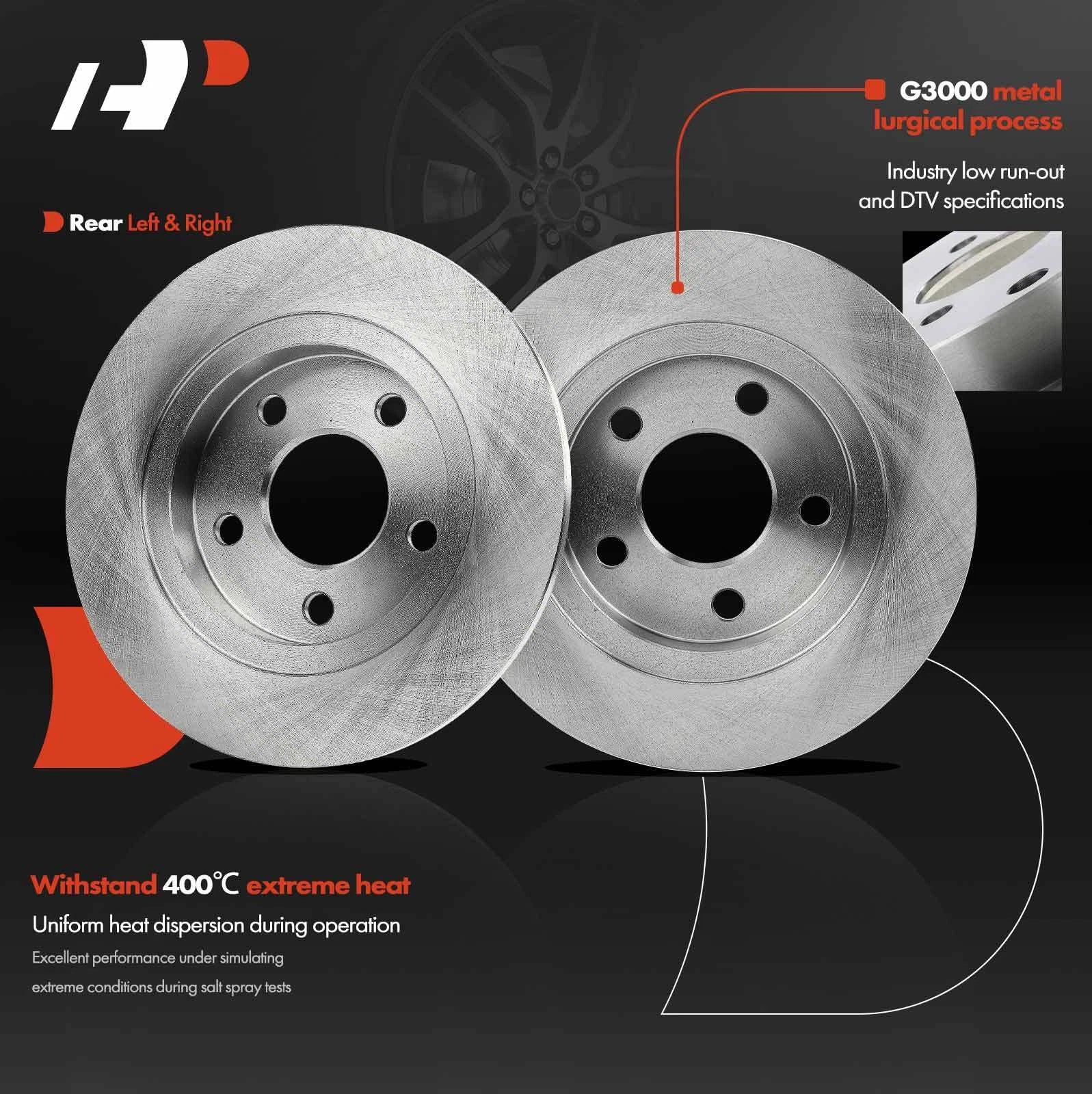 Rear Disc Brake Rotors for Buick LeSabre Pontiac Bonneville (1999–2005)