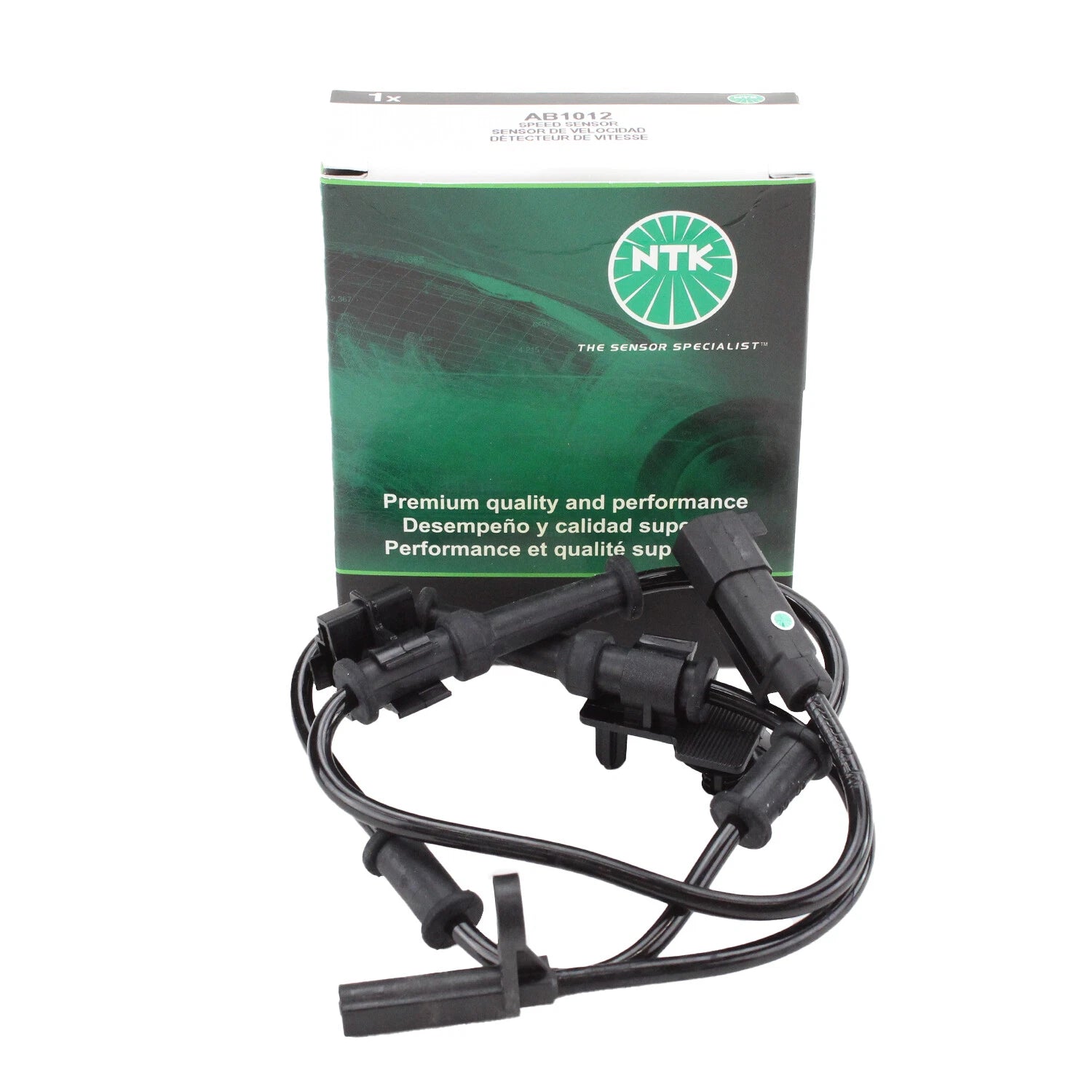 NTK Front ABS Wheel Speed Sensor AB1012 for
