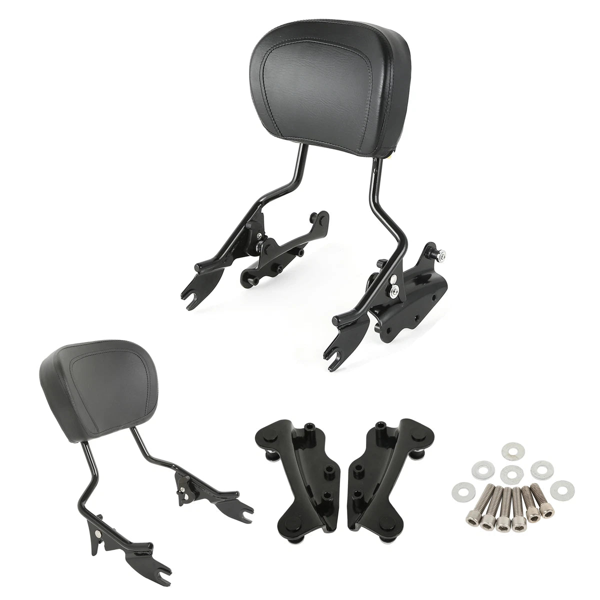 Sissy Bar Backrest & 4 Point Docking Kit for Harley Street Glide (2009–2013)