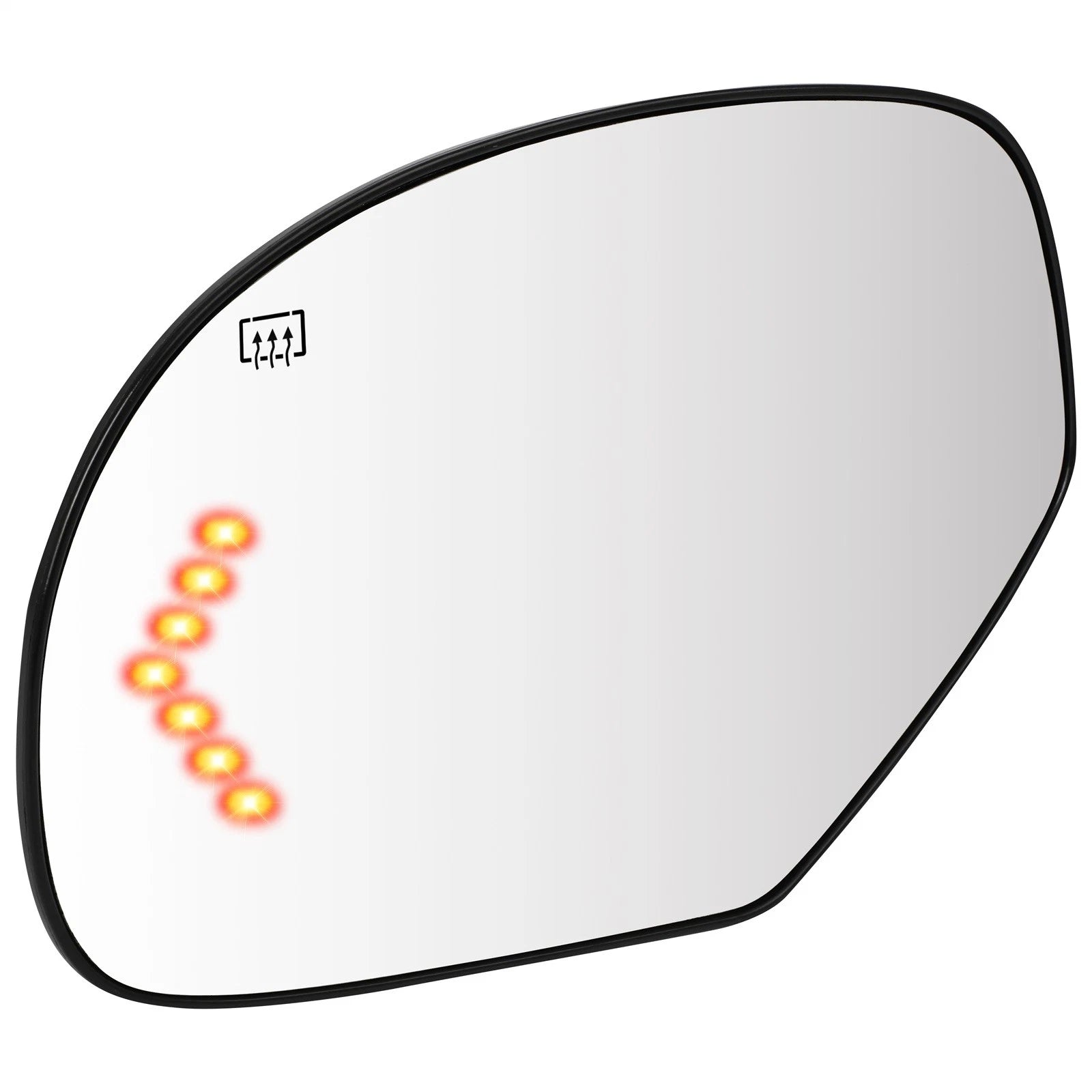 Left LH Driver Side Power Heated Mirror Glass for Chevy Silverado GMC (2007–2014)