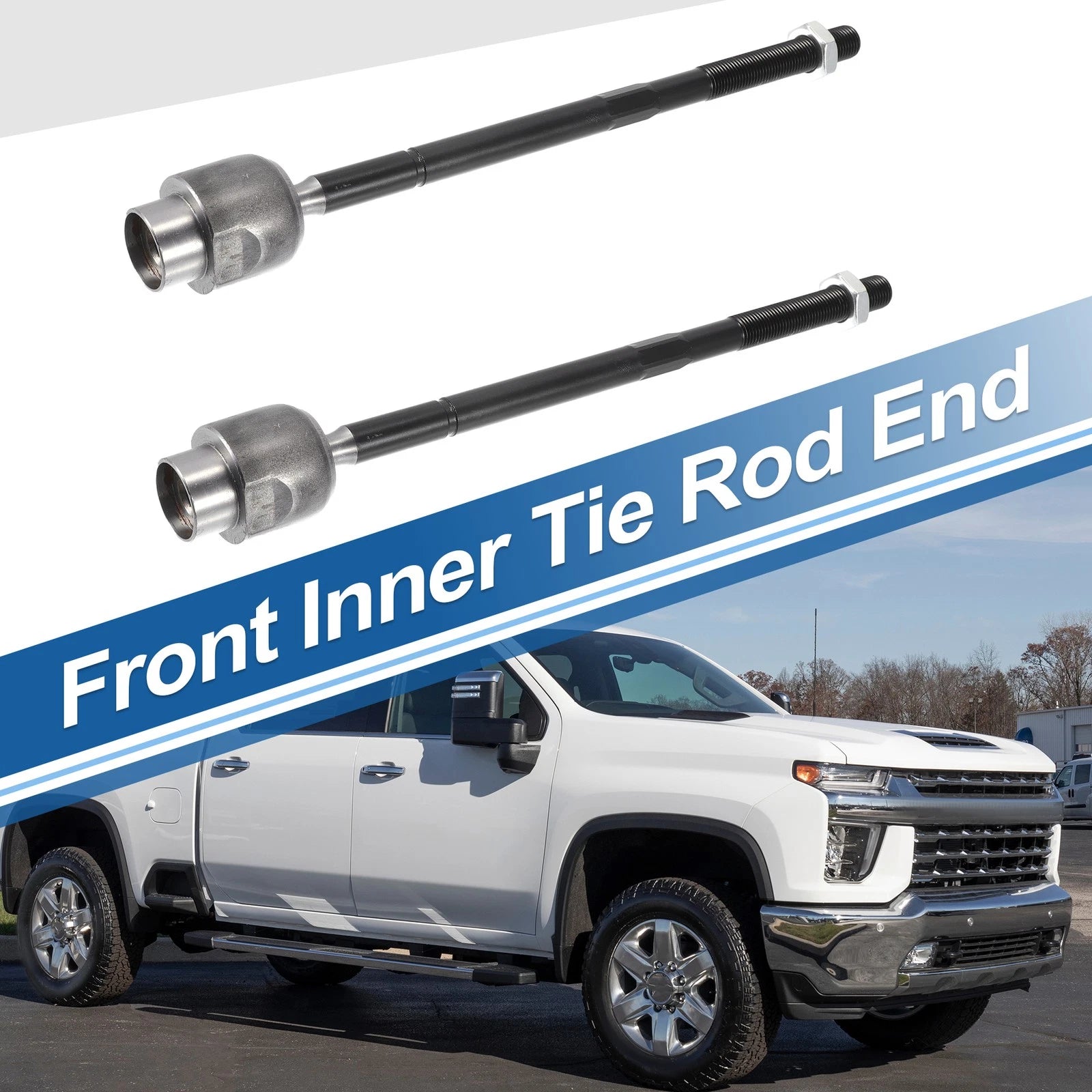2X Front Inner Tie Rod End Links for Chevrolet Malibu (2004–2023)