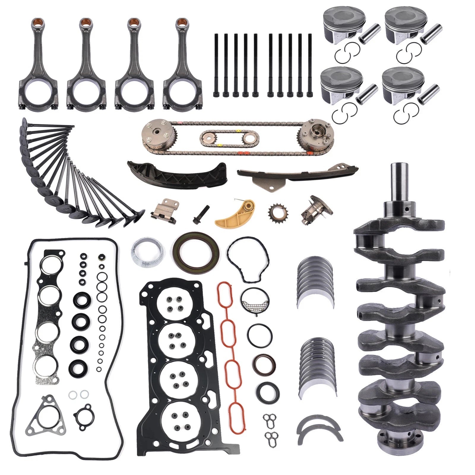 Engine Rebuild Overhaul Kit for Lexus CT200H Toyota Corolla (2011–2020)