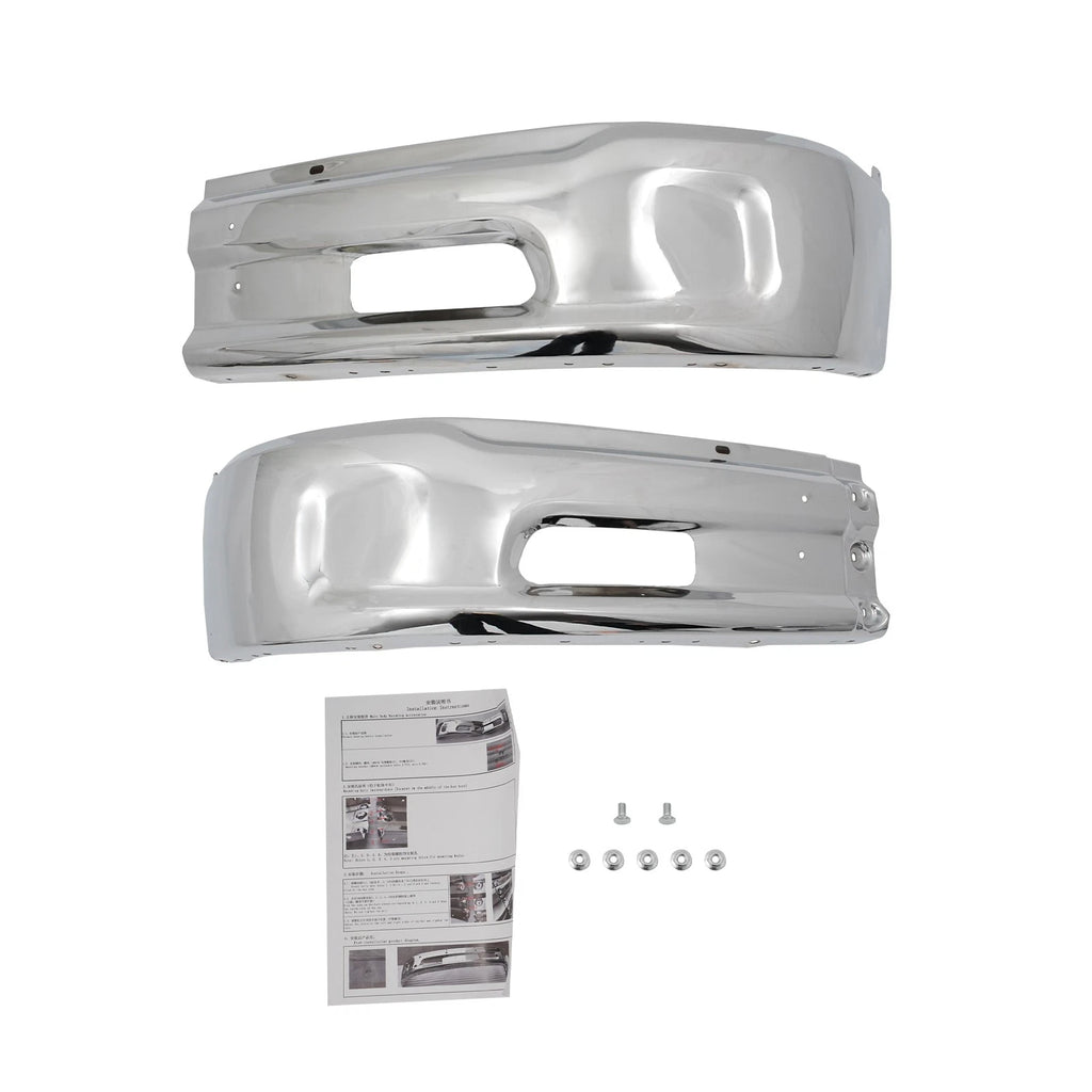 Front Bumper for Ram 1500 (2013–2018) w/o Fog Light & Sensor Holes Chrome