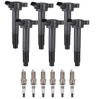 6X Ignition Coil + 6X Spark Plug for Toyota Venza Highlander 2009–2015 UF487