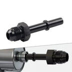 6AN Male to 3/8" Male EFI Fuel Rail Fitting for SAE Quick-Disconnect