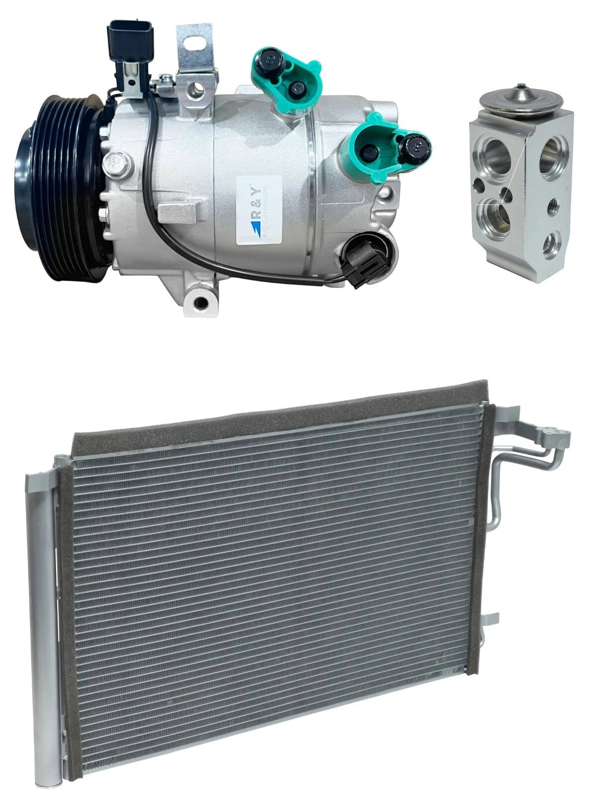 AC Compressor Kit With Condenser for Hyundai Elantra 2.0L (2017–2020)