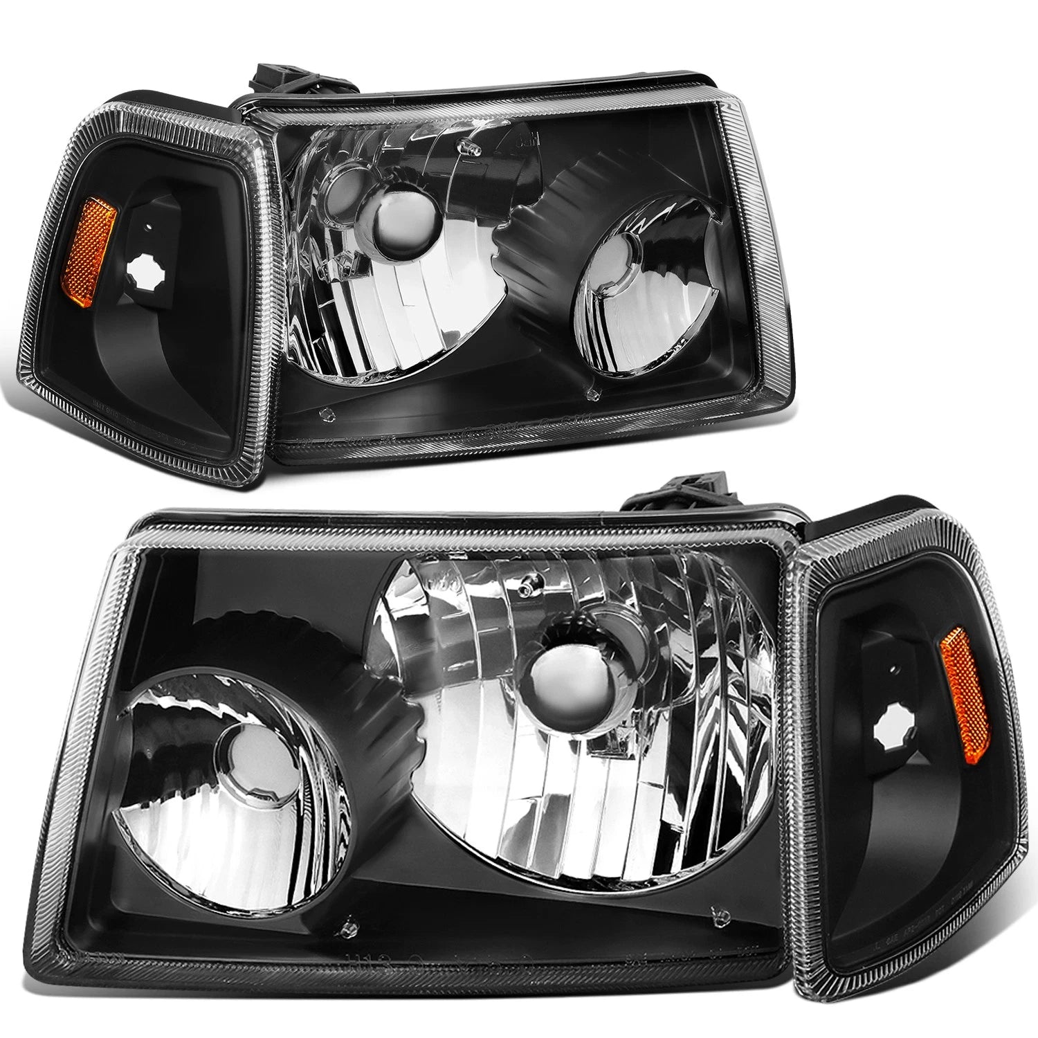 Black Housing Smoked LED Fog Light Kit for Ford Ranger (2001–2011)