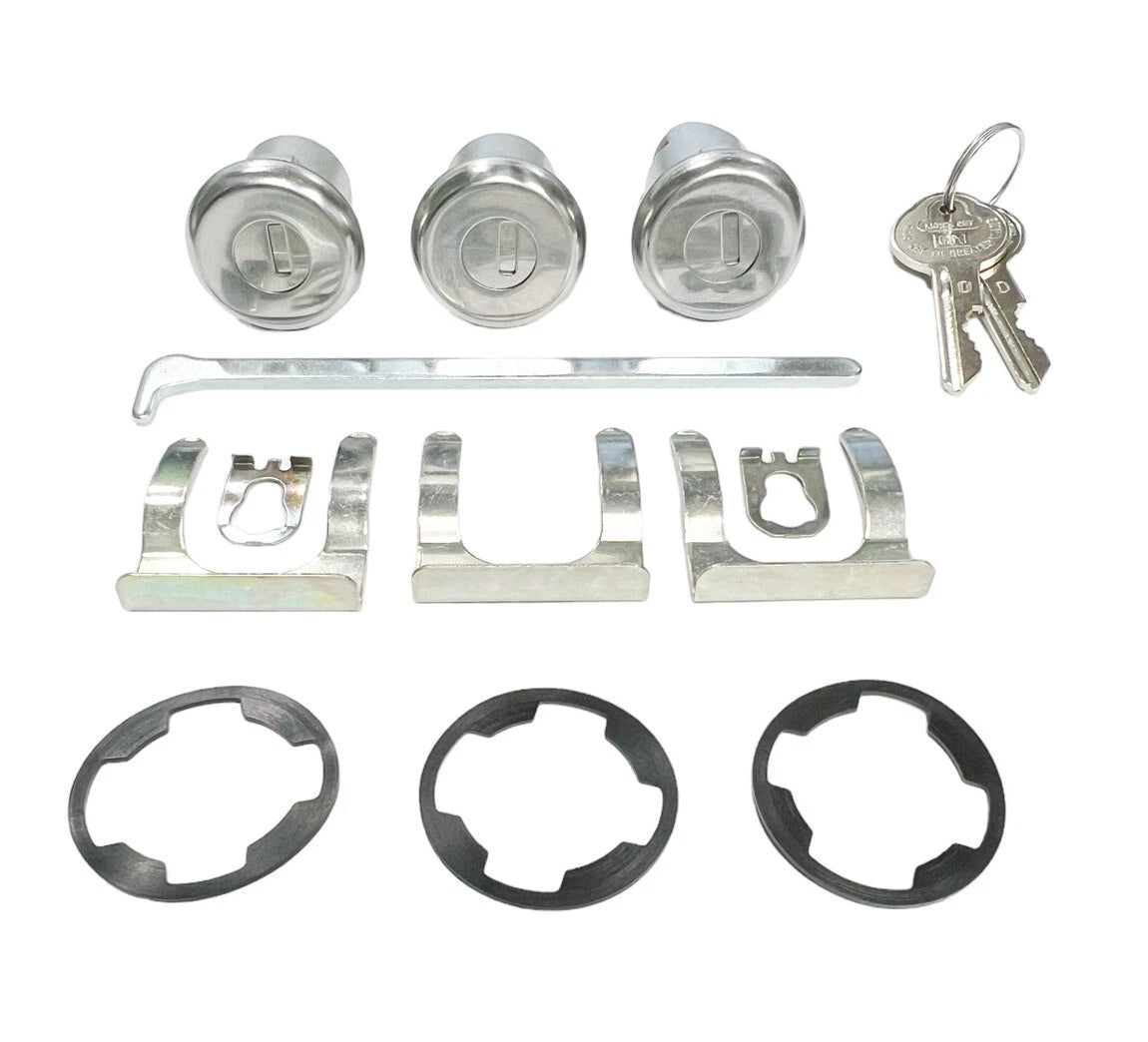 Door and Trunk Lock Set with Oval Keys for Buick Skylark (1964–1965)