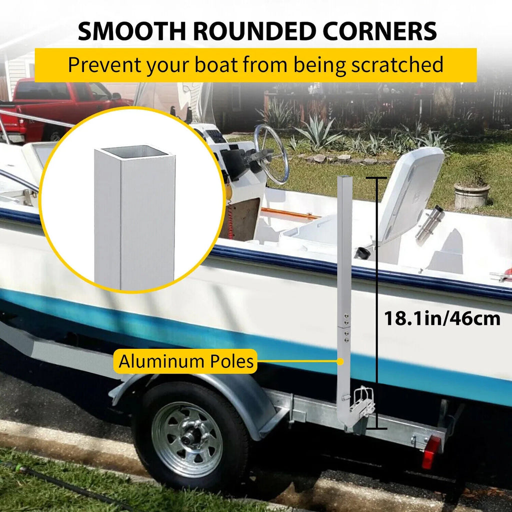 1-1/8" Thick Aluminum 46" Boat Trailer Guide Poles for Boat Trailers