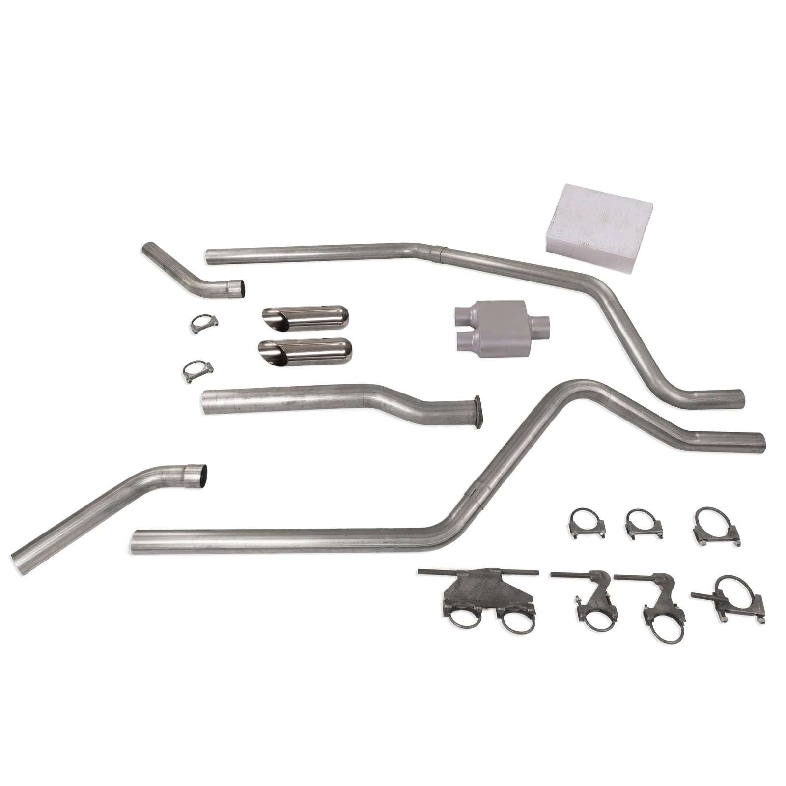 2.5" Dual Exhaust Muffler for Dodge Ram 1500 (2019–2025) 1 Chamber SC Tip Cnr E