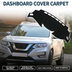 Dashboard Dash Cover Mat for Nissan X-Trail T32 (2013–2024) w/ Sticker Black
