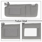 Left Driver Side Sun Visor for Toyota Camry (2007–2011) W/Sunroof Light Gray