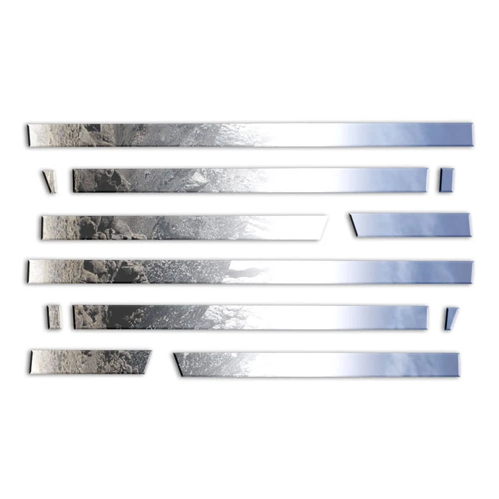 Diamond Grade 12pc 2 5/8" Side Molding for 17-24 Ford Superduty Crew Cab 8' Bed