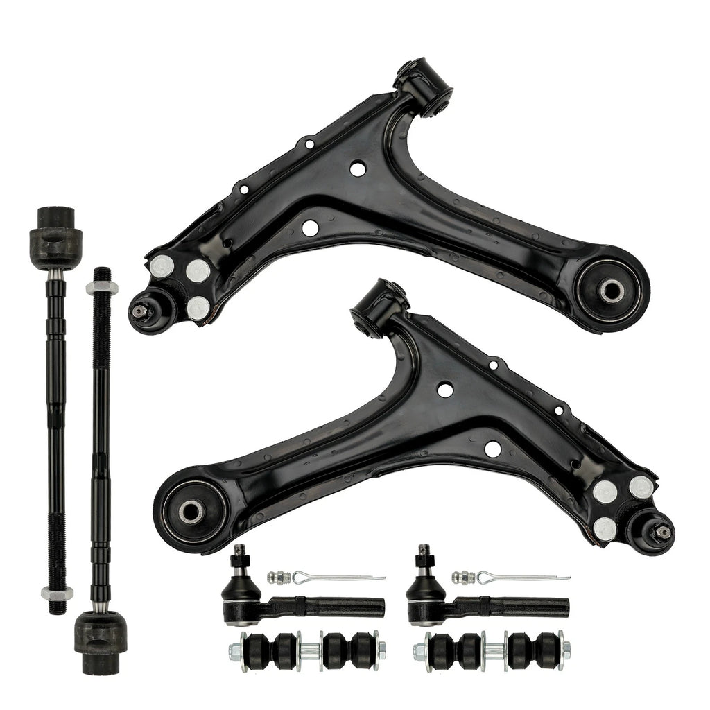8PC Front Lower Control Arms for Pontiac Sunfire & Chevy Cavalier (1995–2005)