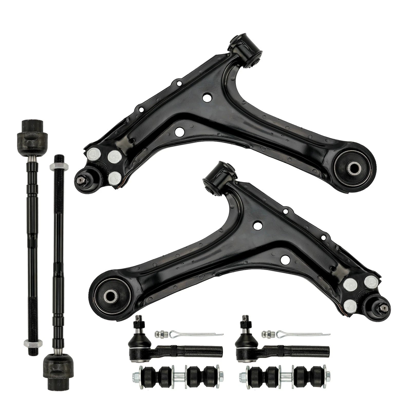 8PC Front Lower Control Arms for Pontiac Sunfire & Chevy Cavalier (1995–2005)