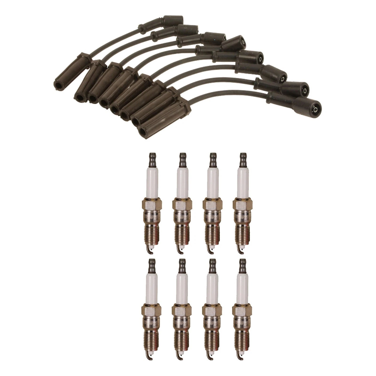 Denso Wire Set & 8 Double Platinum Spark Plugs for Chevy GMC V8