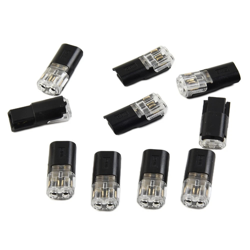2X Cable Clamp Terminal Clip for Car (21.89.86.15mm, 2pin, 300V)