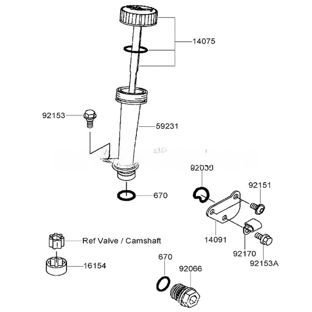 Carburetor Repair Bolt Screw 92154-268 for Kawasaki Motorcycle