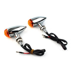 LED Mini Turn Signal Lights for Cruiser Chopper Motorcycle (Universal)