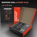 Set of 4 Ignition Coils & 4 Iridium Spark Plugs for Chevy Tracker (2001â2003)
