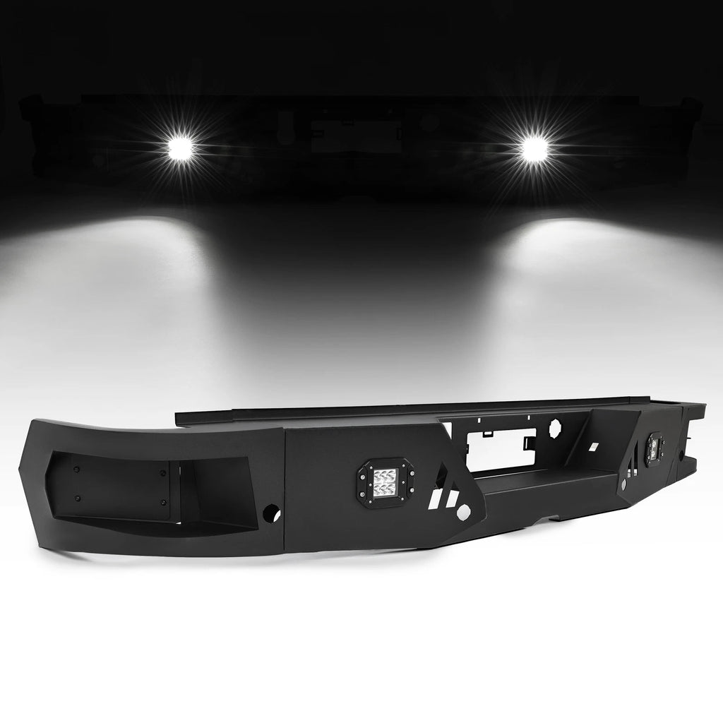Full Width Rear Bumper for Chevy Silverado GMC Sierra 1500/2500/3500 HD (2019–2022)