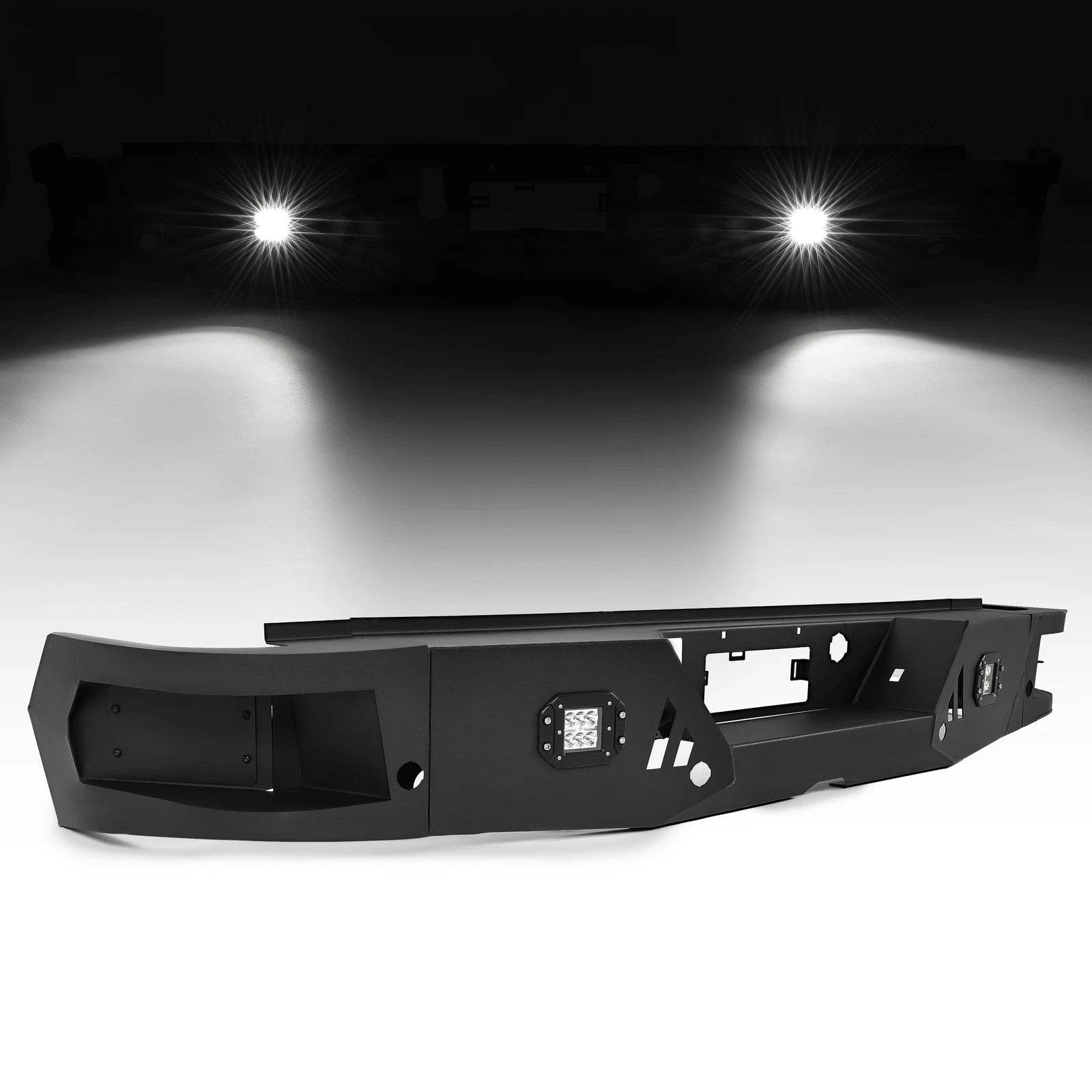 Full Width Rear Bumper for Chevy Silverado GMC Sierra 1500/2500/3500 HD (2019–2022)