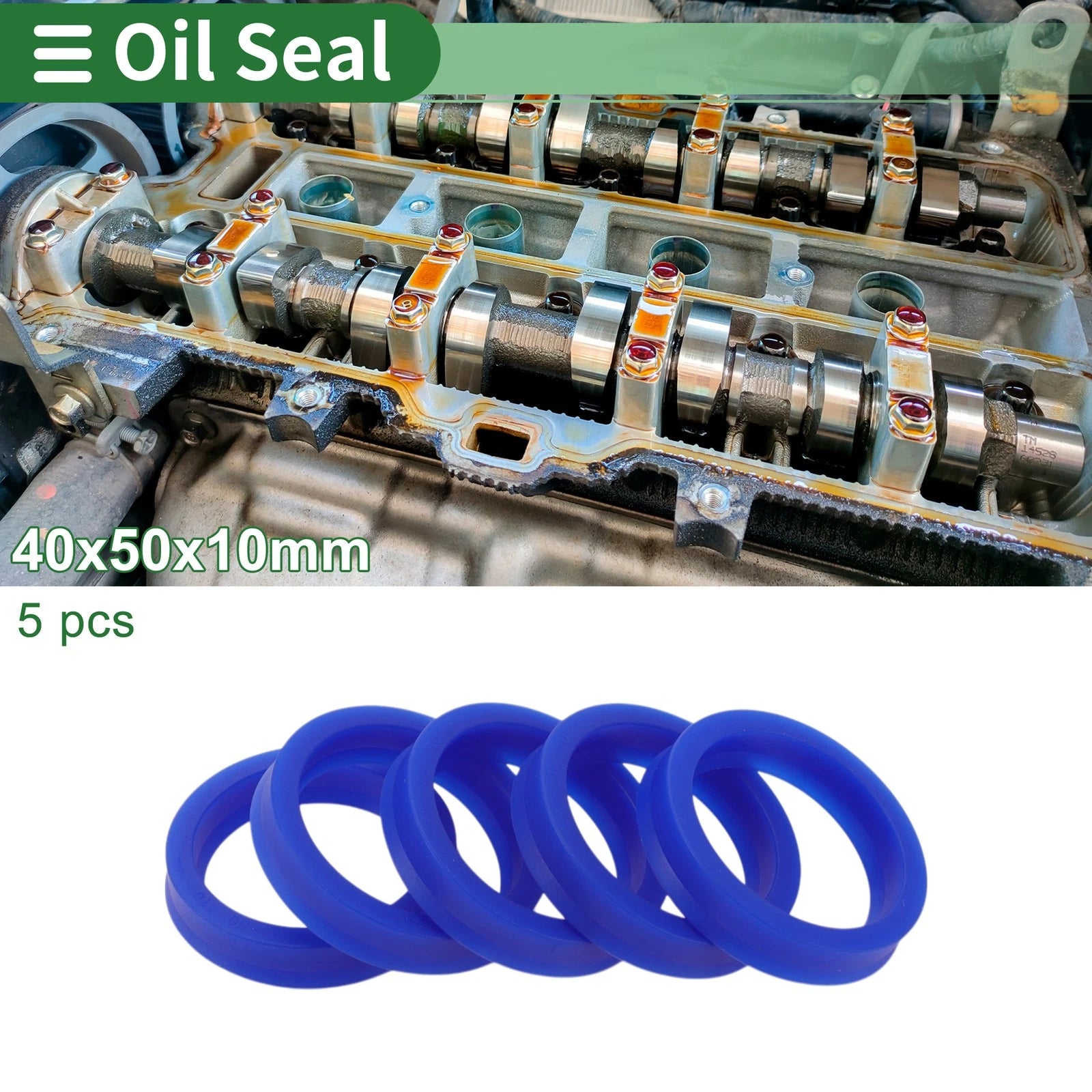 Set of 5 Oil Seal Rotary Shaft Seal 40x50x10mm for Various Models