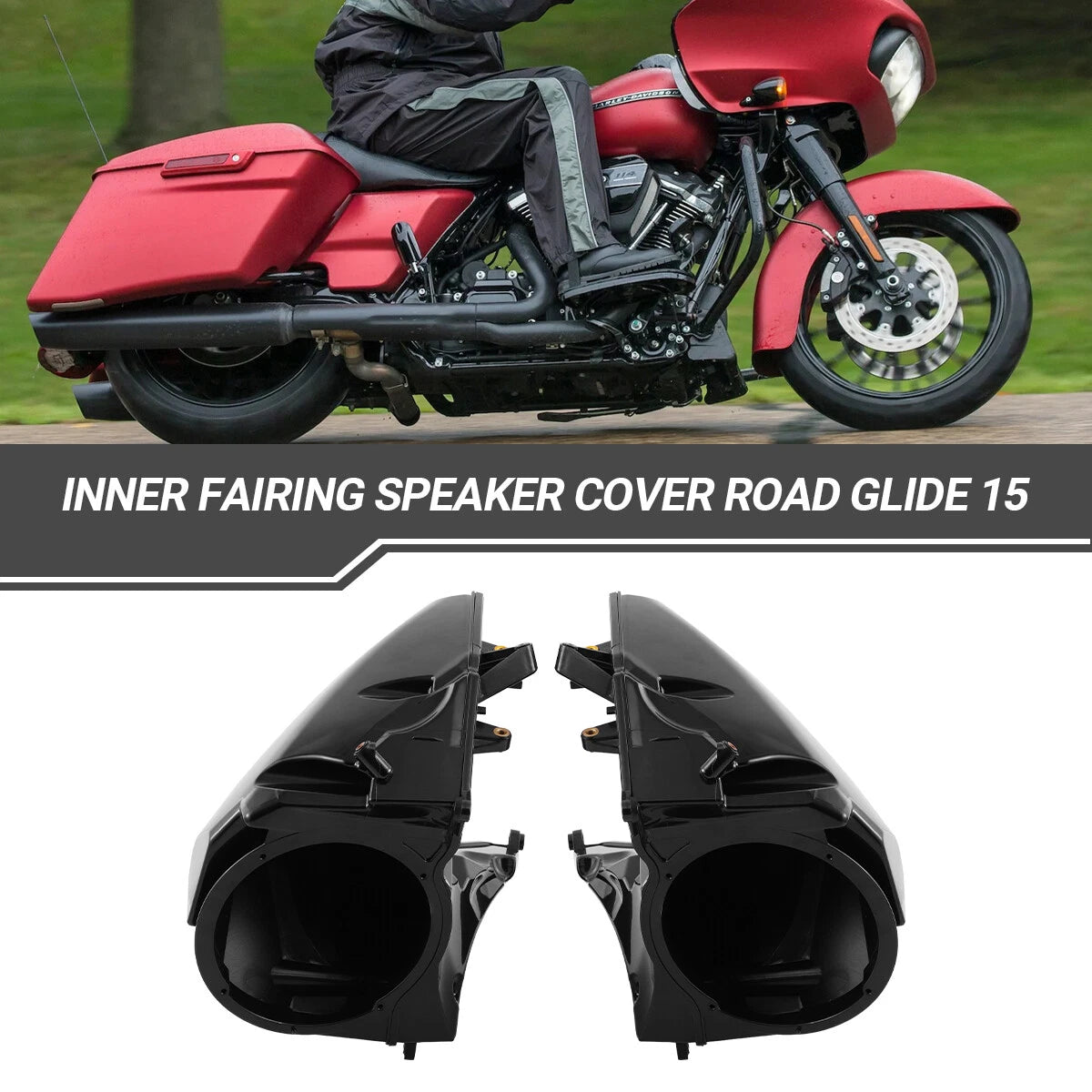 Fairing Storage Glove Box & Speaker Fairings for Harley Road Glide (2015–2024)