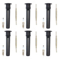 Set of 6 Platinum Spark Plugs & Coil Boot Kit for Intrepid Sebring (1995–2006)
