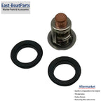 130°F Thermostat for Johnson Evinrude Outboard (0437090, 0436174, 0765585, 0435100)