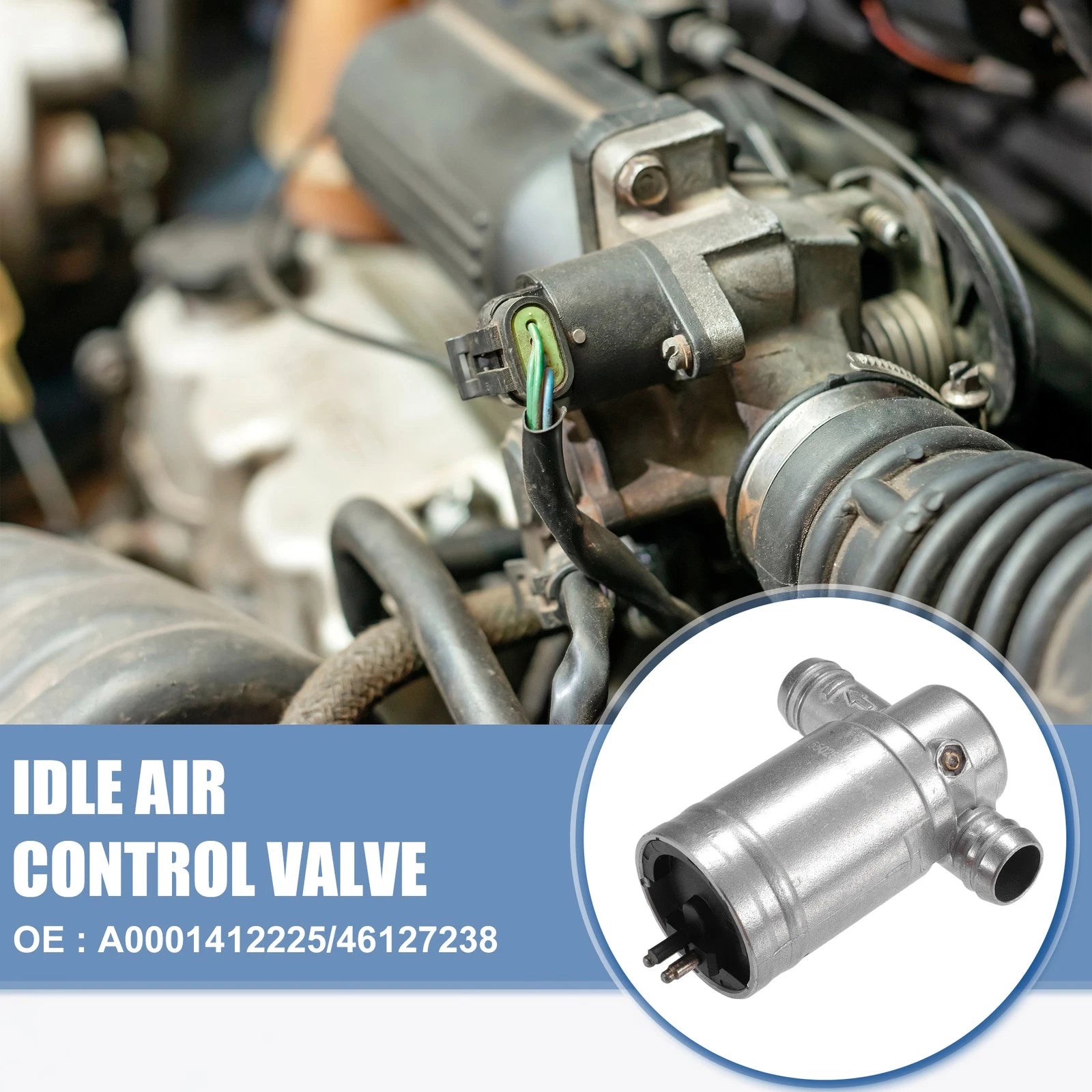 Idle Air Control Valve No.A0001412225/46127238 for Mercedes-Benz 190E (1982–1993)