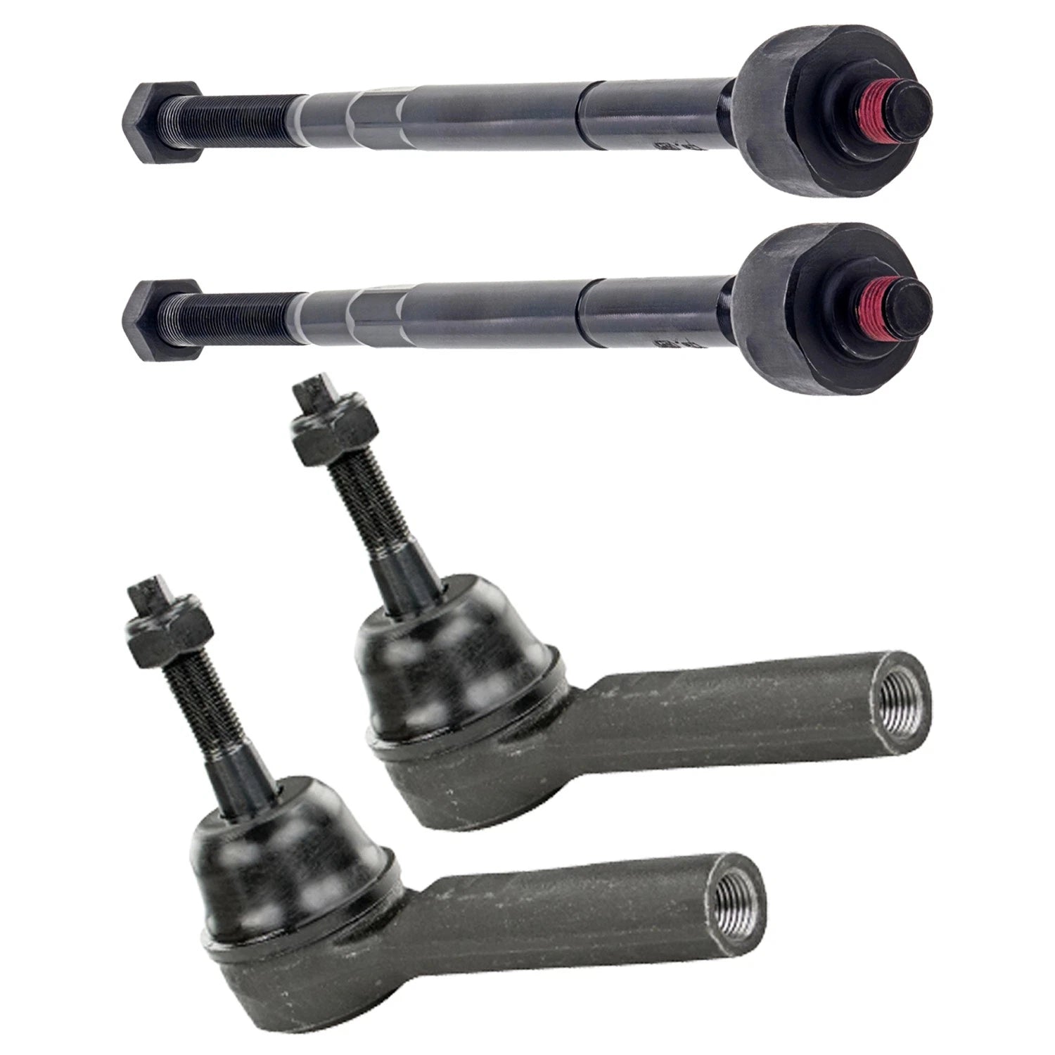 Set of 2 Mevotech Supreme Inner Outer Steering Tie Rod Ends for Dodge Journey (2009–2020)