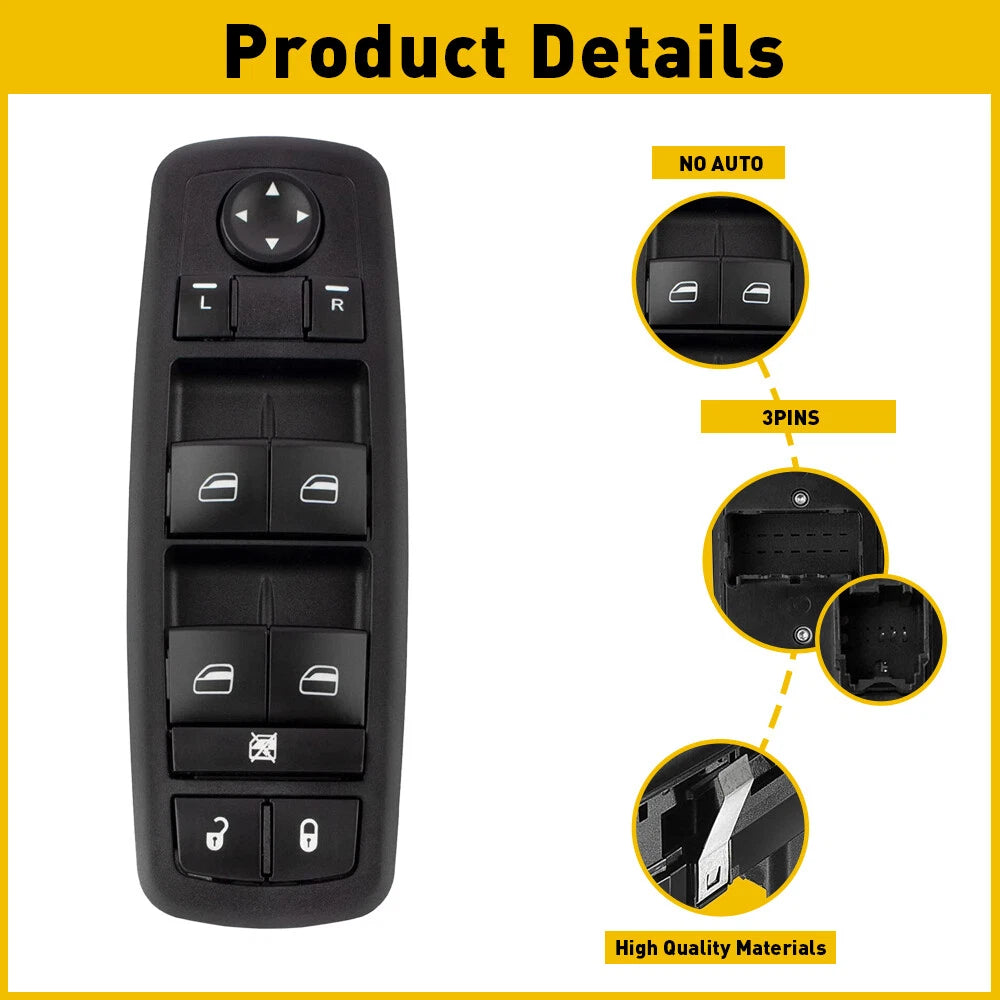 Master Power Window Door Switch for Dodge Grand Caravan (2008–2009)