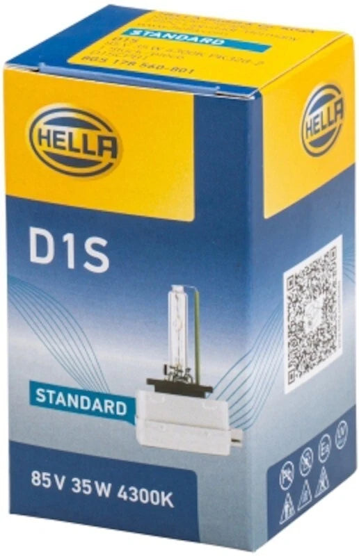 Hella 4300K Xenon Low Beam Headlight Bulb D1S for