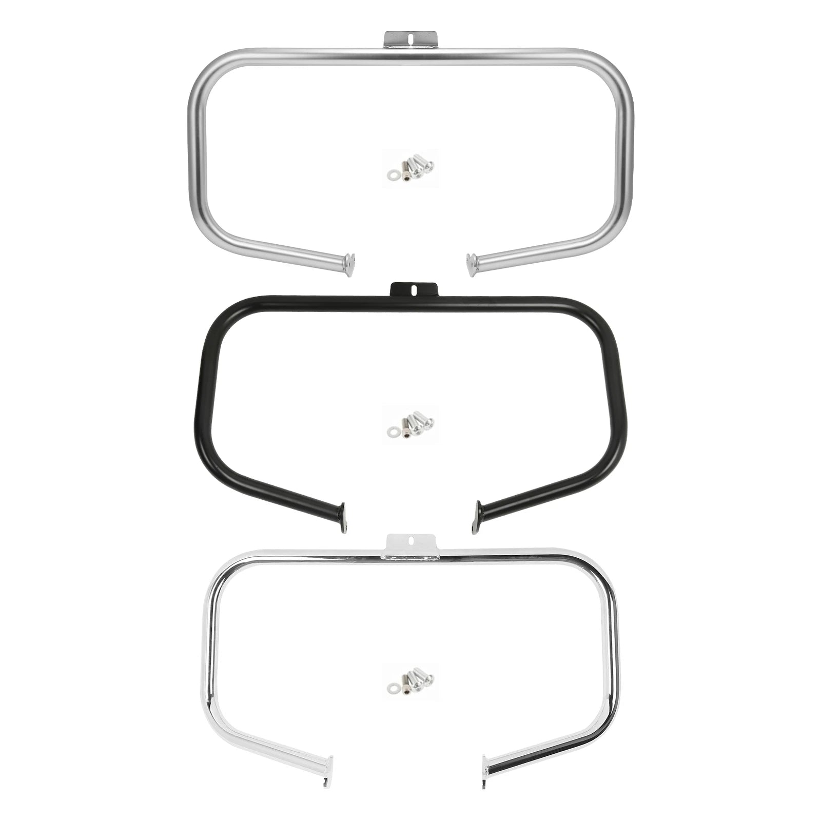 1 1/4 Chrome/Black Highway Engine Guard Crash Bar for Harley Softail (2007–2023)