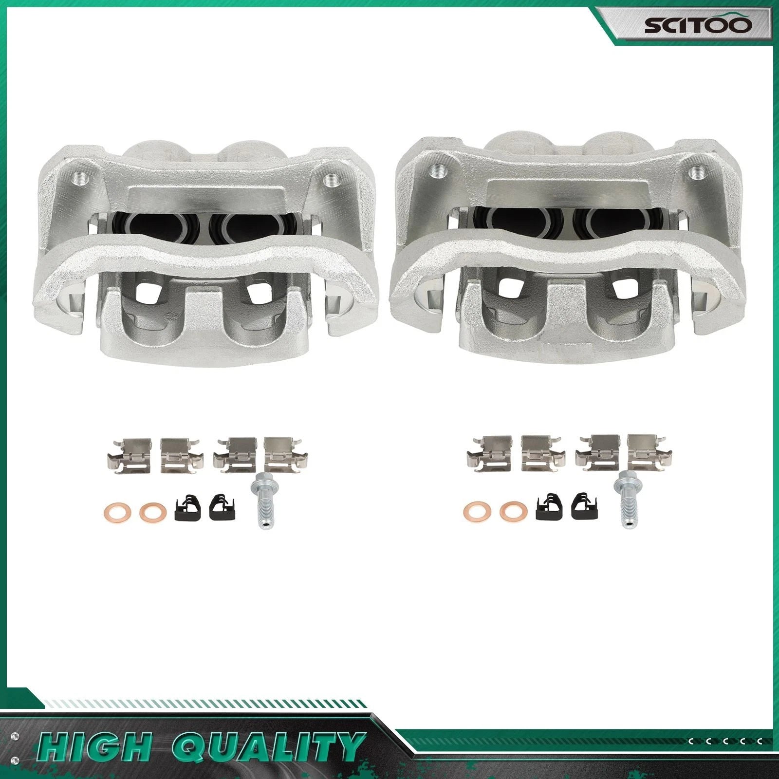 Front Left Right Brake Calipers w/Bracket for Lexus RX350 (2010–2015)