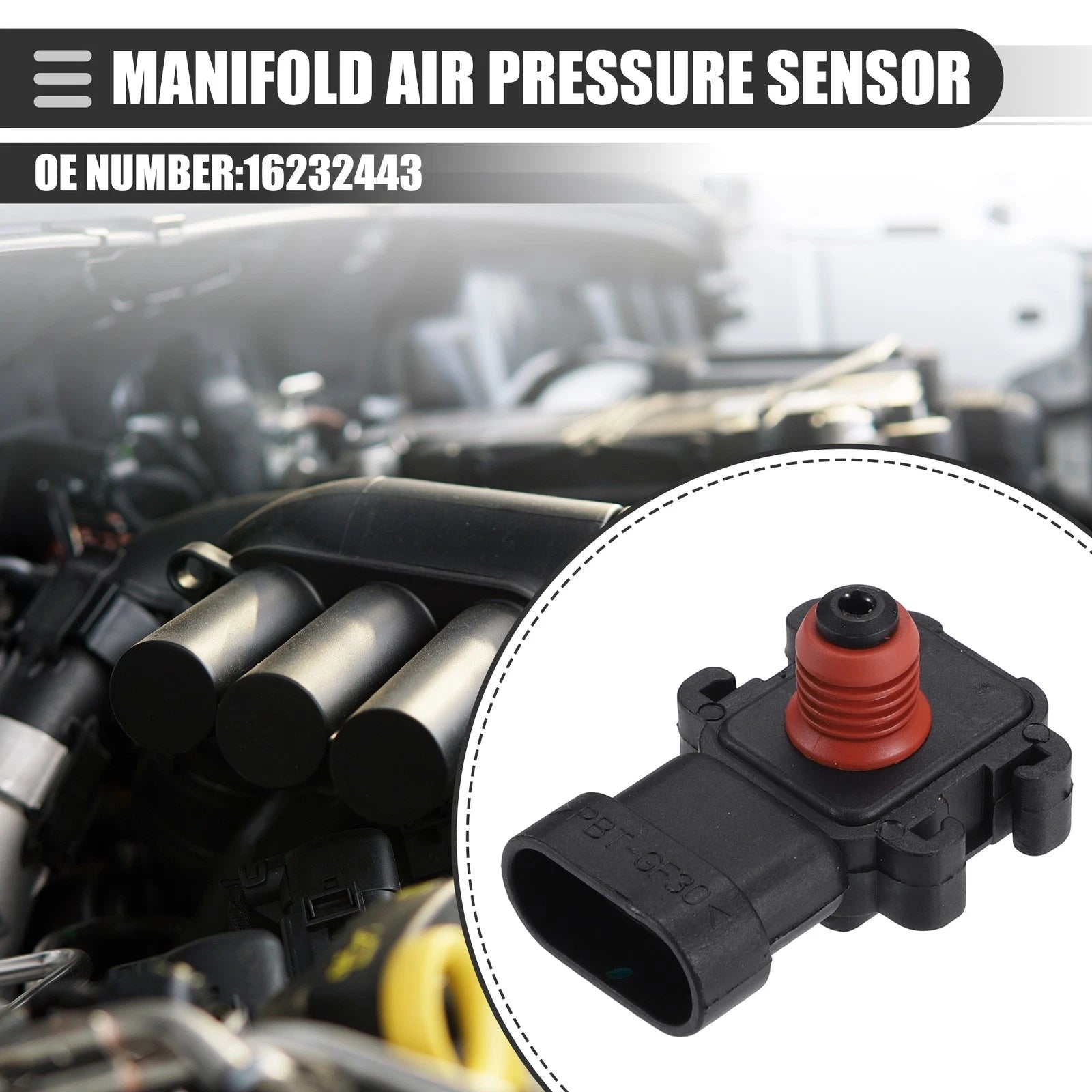 MAP Manifold Air Pressure Sensor for Buick Skylark (1996–1998) No.16232443