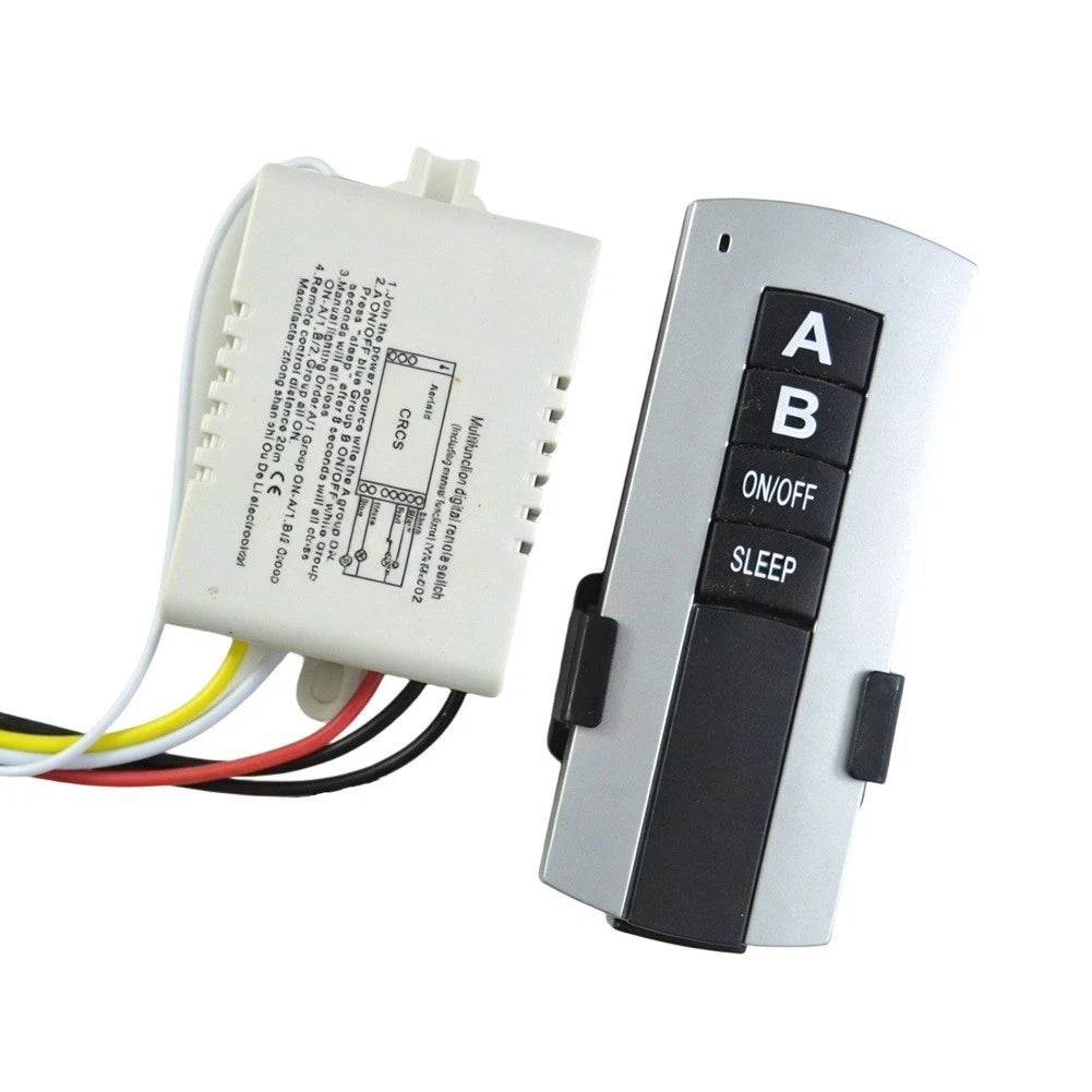 2X Wireless Remote Switch for Chandelier & Fluorescent Lamp