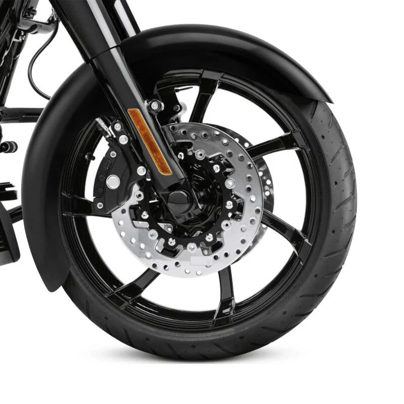 23" Unpainted Black Front Fender for Harley Road Glide (2000–2013)