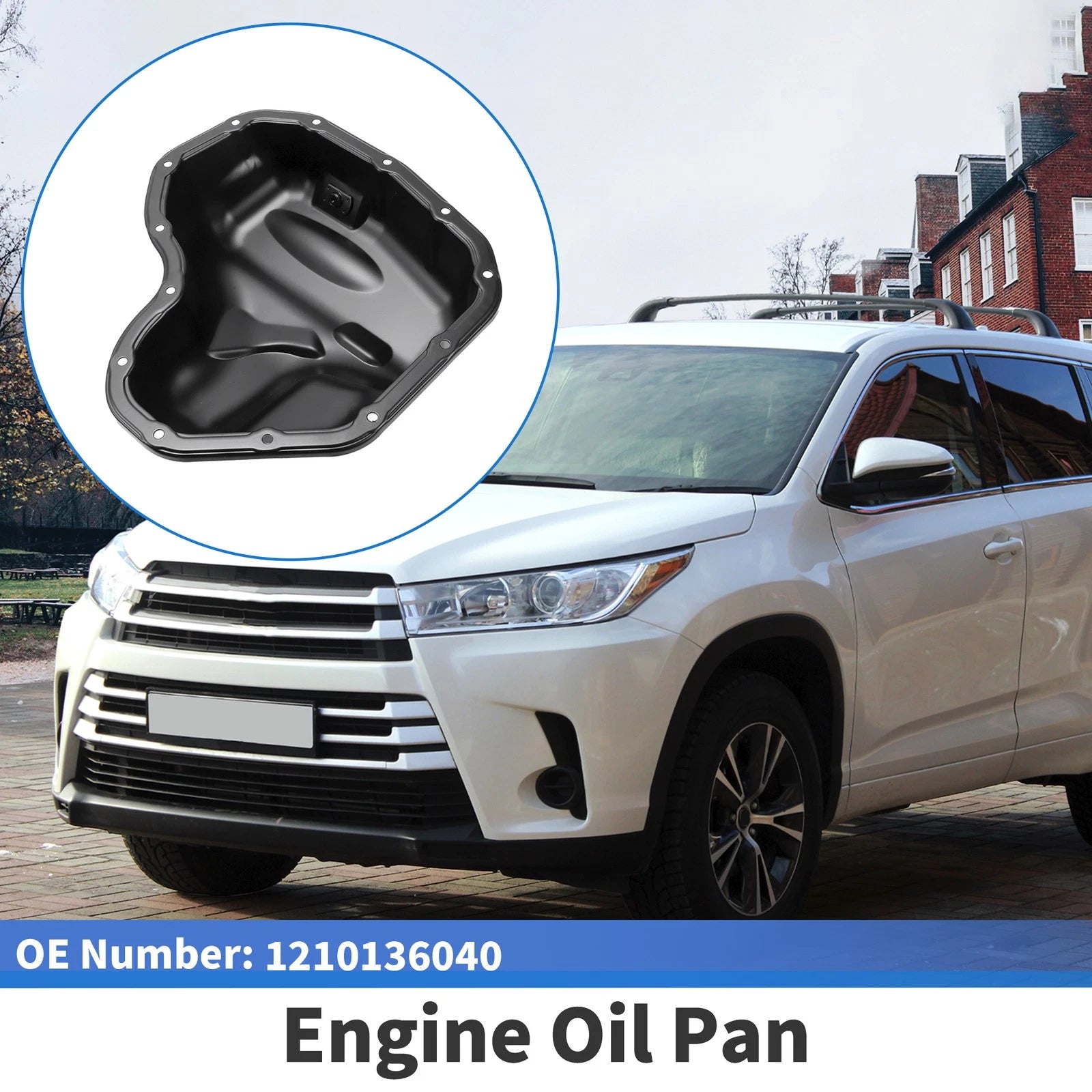 1 Pc Engine Oil Pan No.1210136040 for Toyota Highlander (2009–2019)