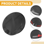 Fuel Tank Door Cap for Toyota Tundra (2022–2025) Adhesive Type Carbon Fiber Black