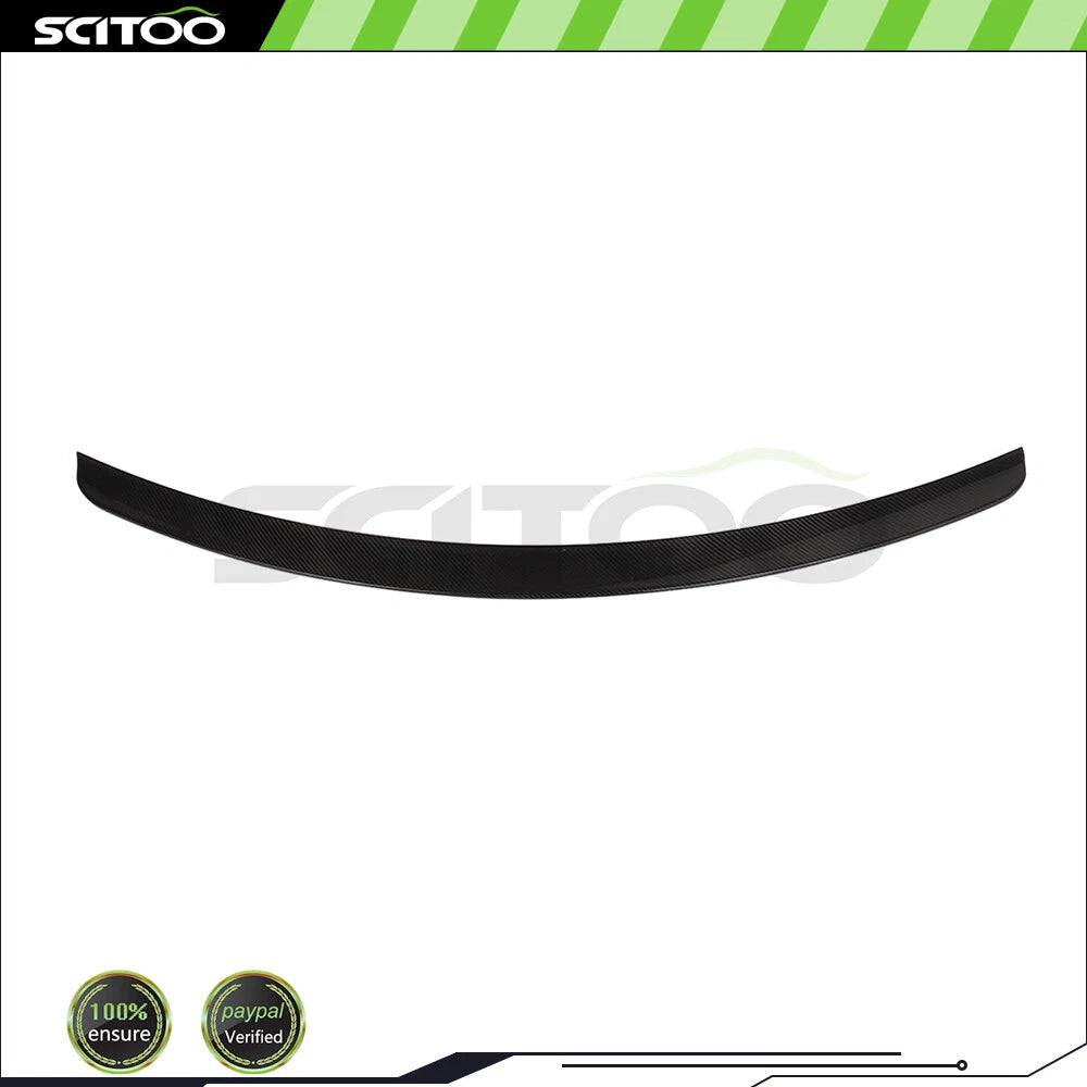 Trunk Lip Spoiler for Mercedes-Benz C Class W204 Sedan (2008–2013) Carbon Fiber