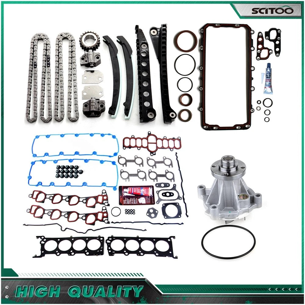 Water Pump Timing Chain Kit Full Gasket Set for Ford E-250 (1997–1999)